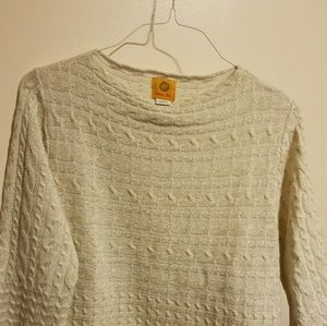 Reposh off white sweater with sparkle through out
